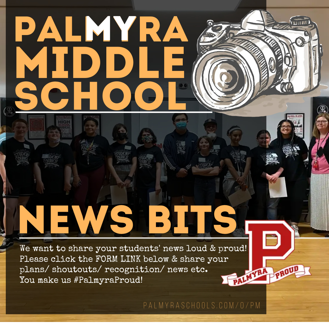 MY Middle School Palmyra news bits with camera