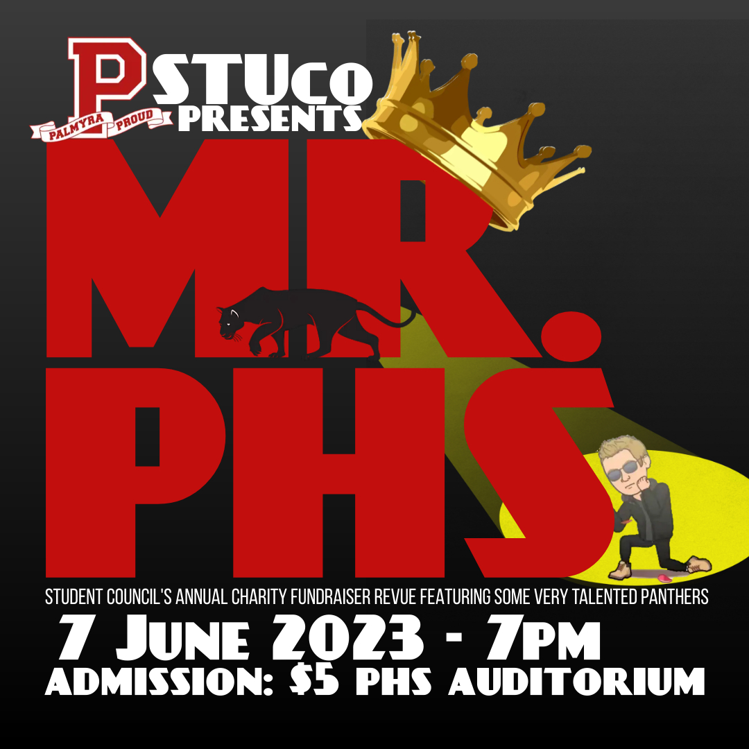 Mr. PHS event poster 2023