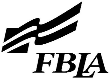 FBLA logo in black and white