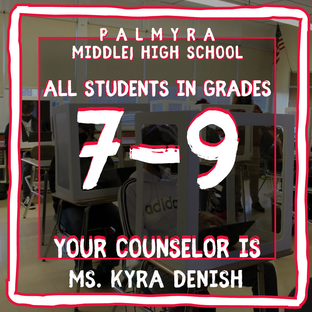 counselor for grades 7, 8, 9 graphic