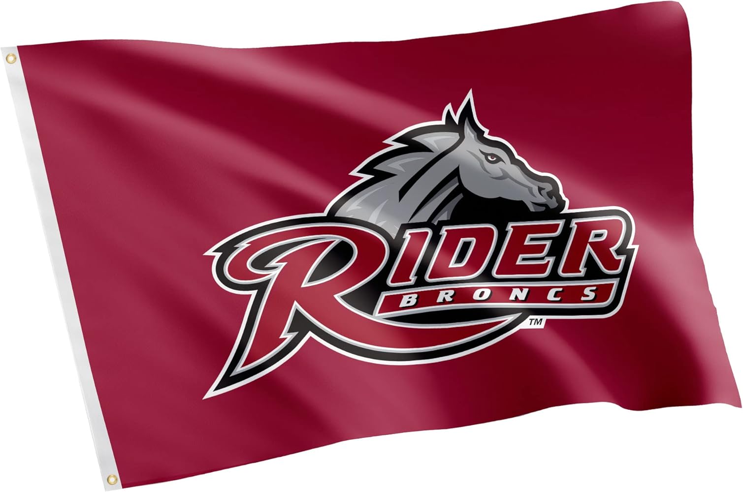 Rider University pennant broncs red & grey