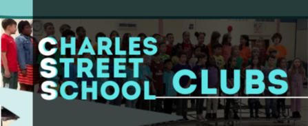 Charles street School Clubs with photo of choir blurred in background