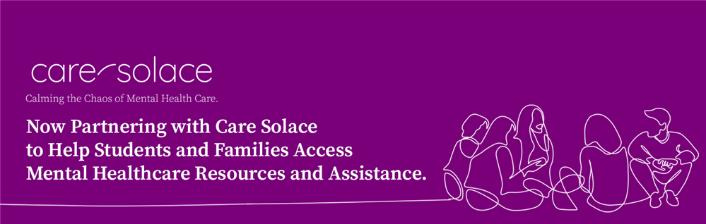 care solace logo with hands stacked in unison