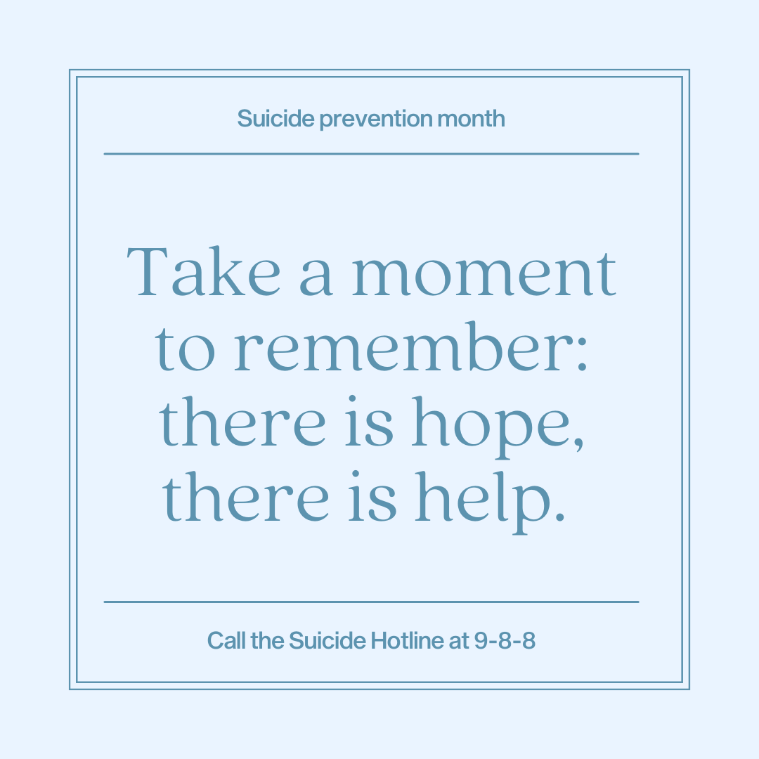 world suicide prevention month poster