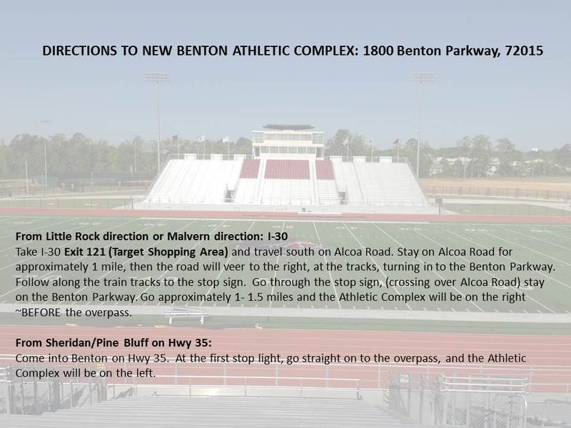 ATHLETIC COMPLEX DIRECTIONS