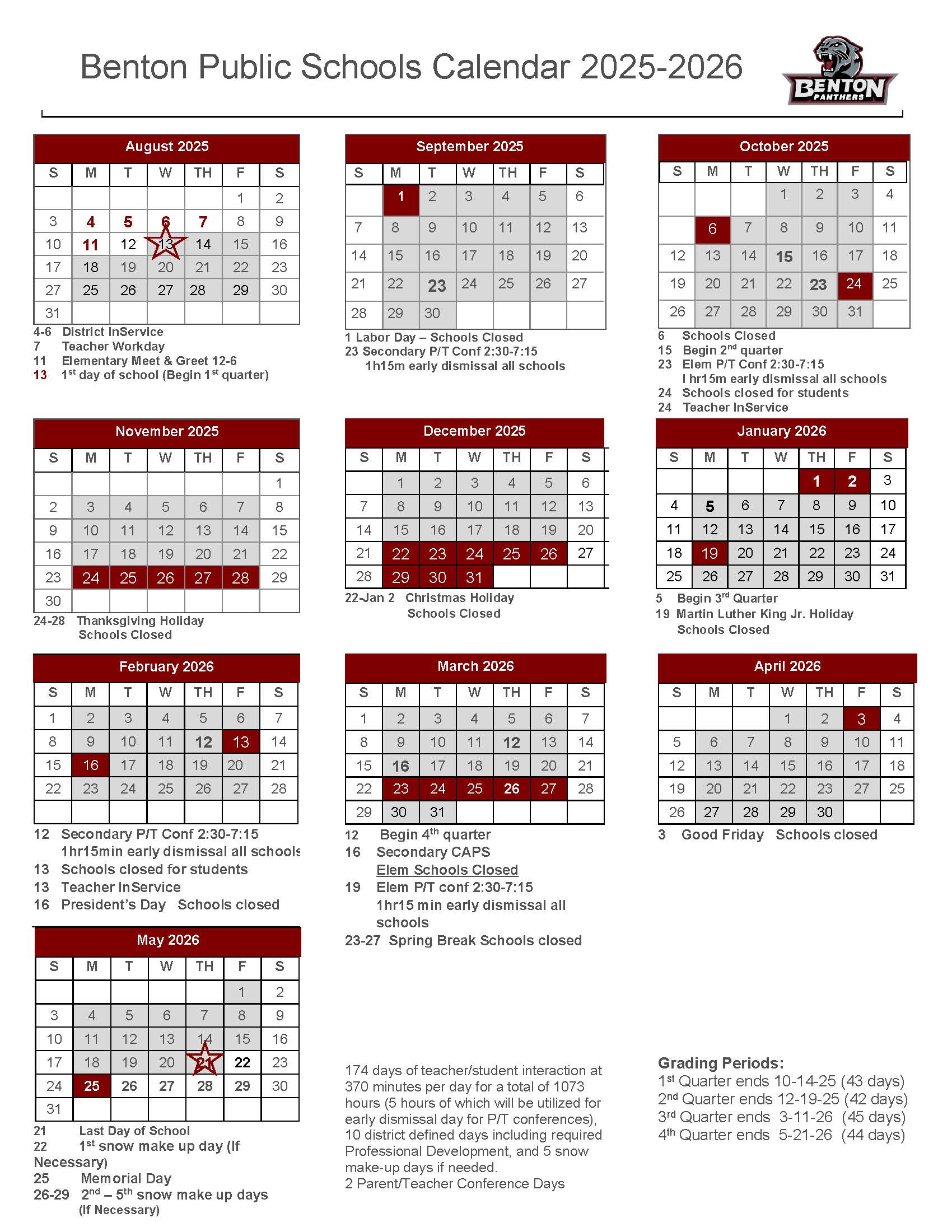 25-26 Calendar