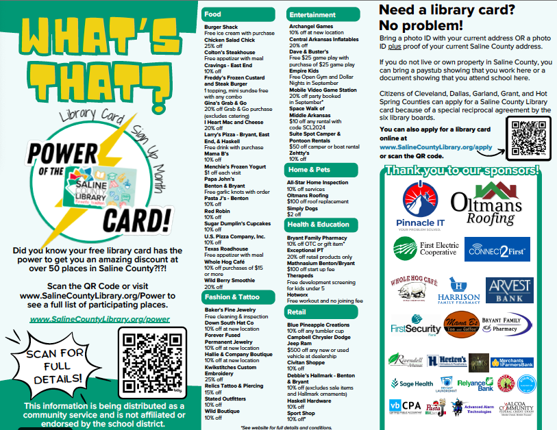 Library Card Sign Up Month