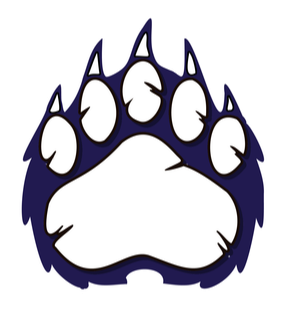 blue bear paw logo