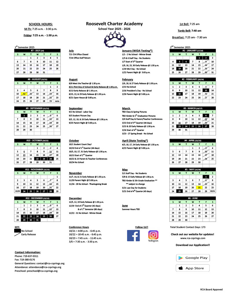 Calendar 25-26