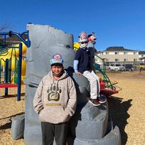 kid on playground