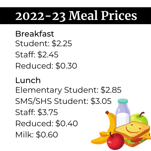 2022-23 Meal Prices