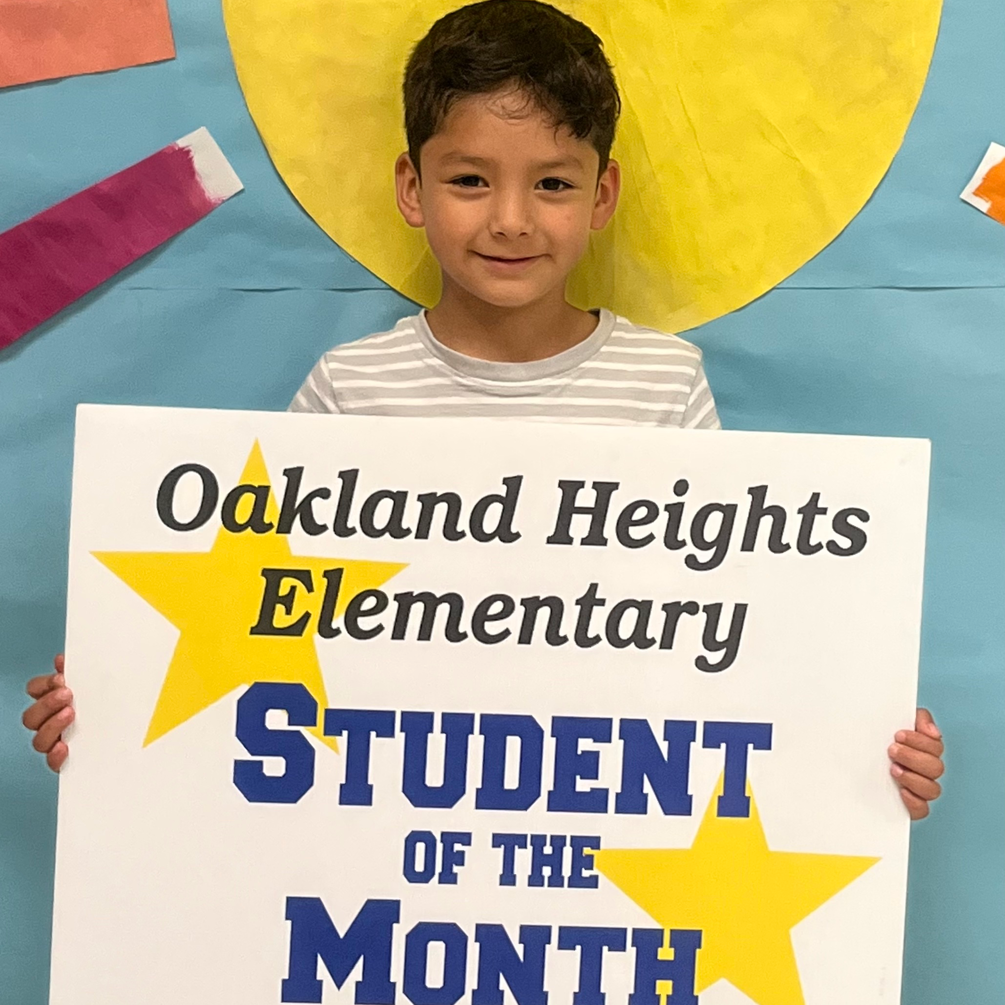 Oakland Heights Elementary Student of the Month 