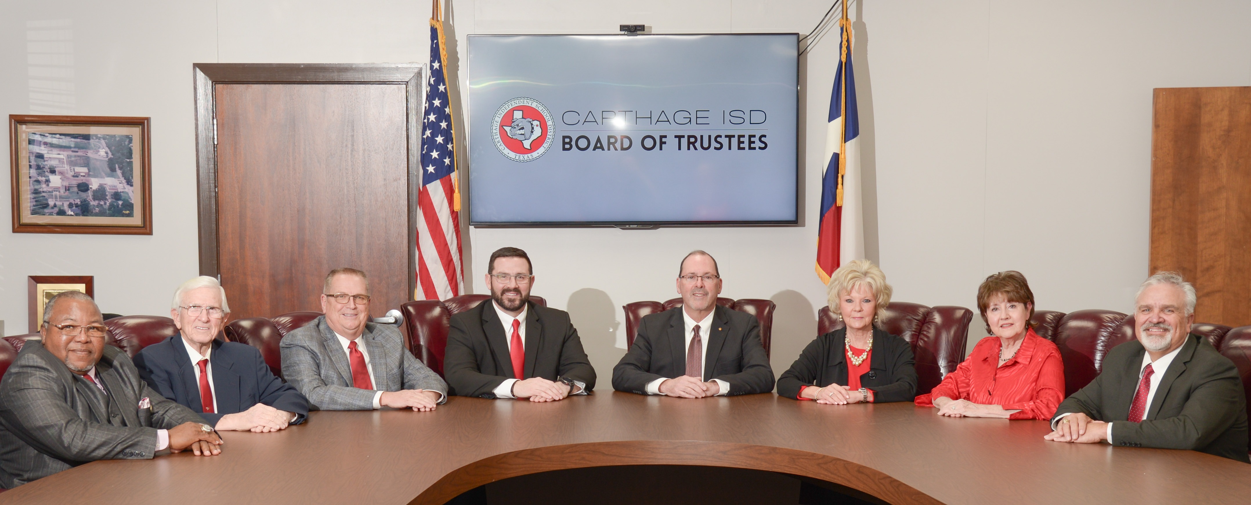Carthage ISD Board of Trustees Group Photo