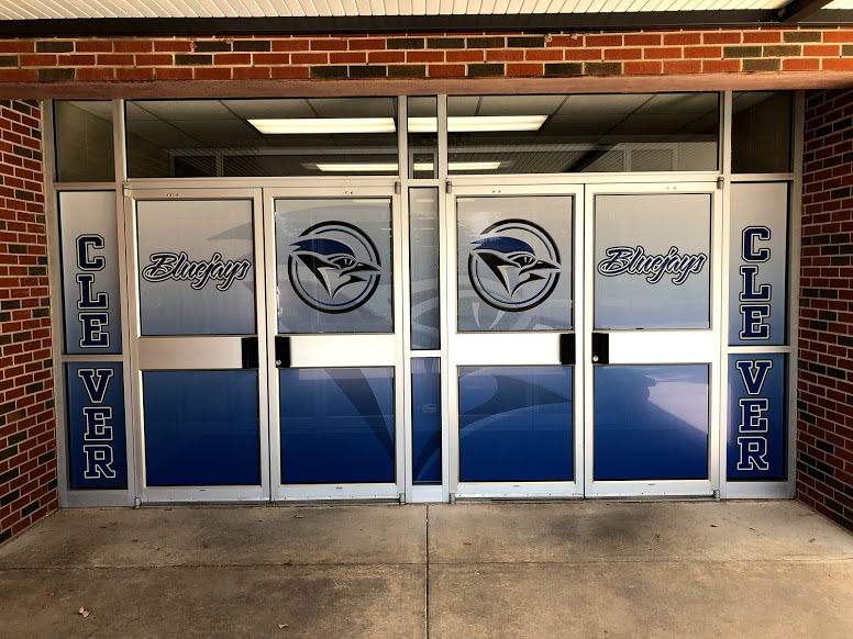 Doors to middle school building