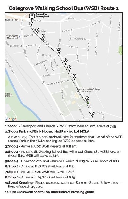 Colegrove Walk to School Map 1