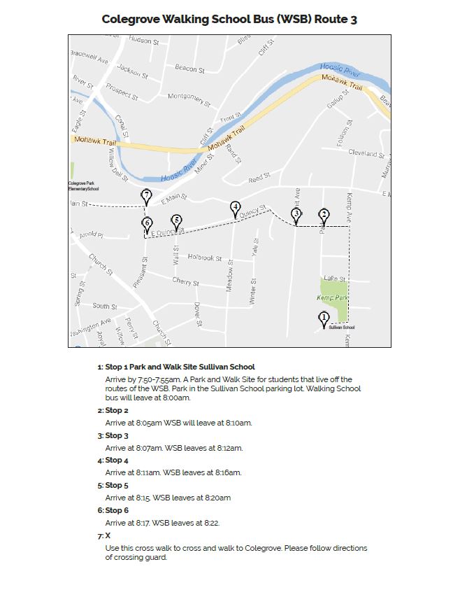 Colegrove Walk to School Map 2