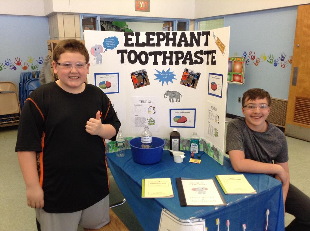 Students with Science fair project