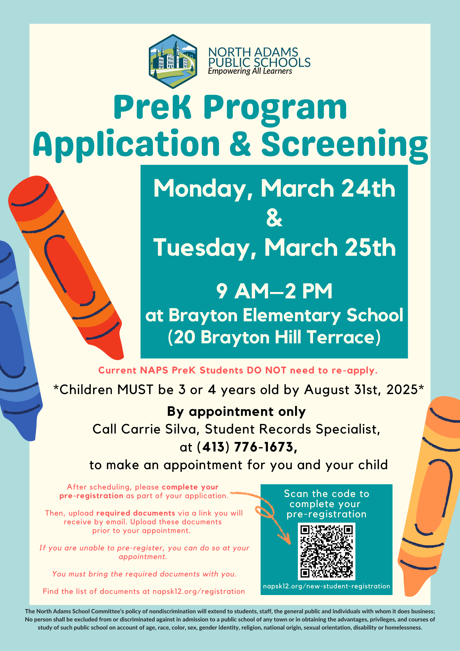 Prek Screening Information