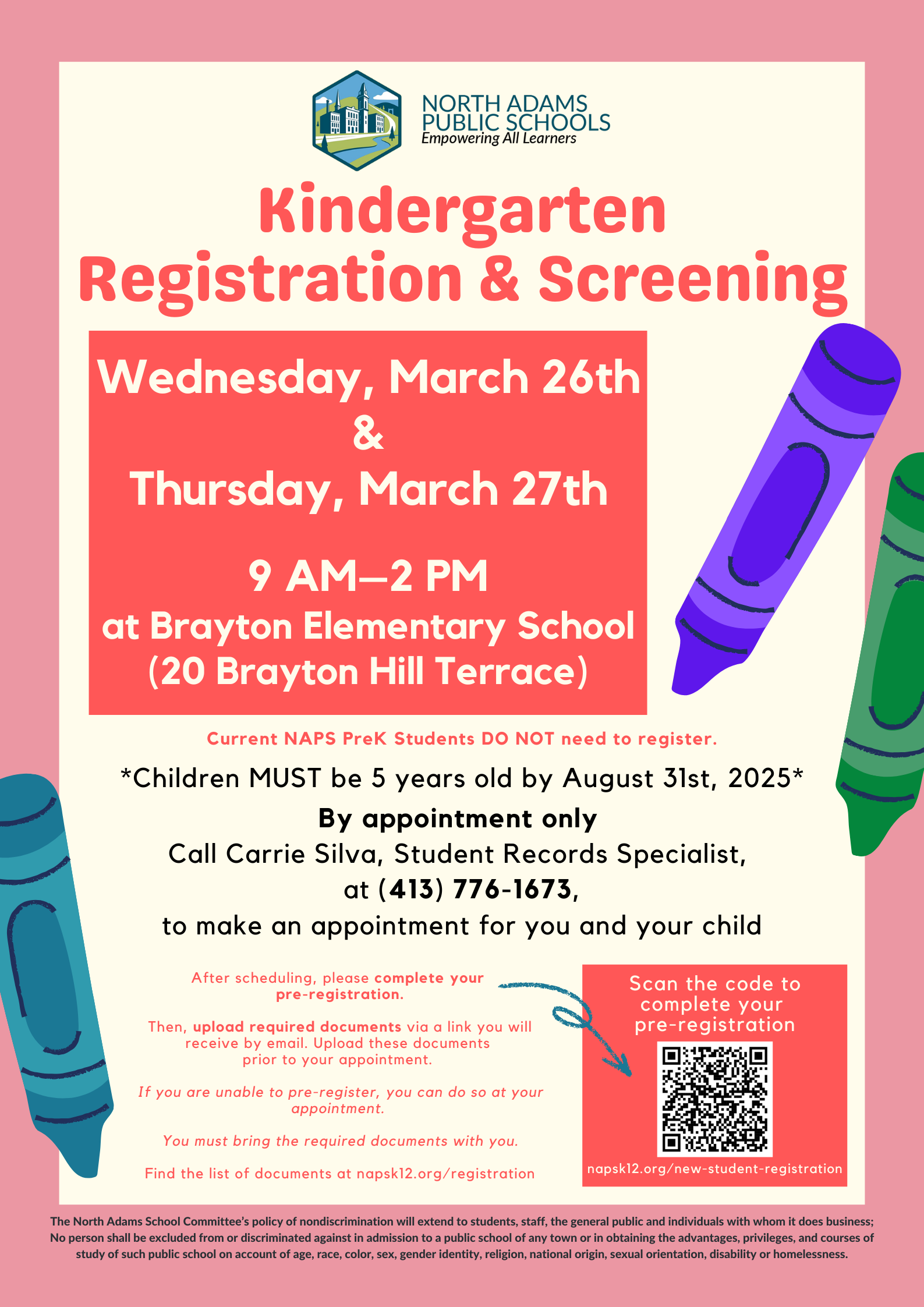 Kindergarten Screening Information