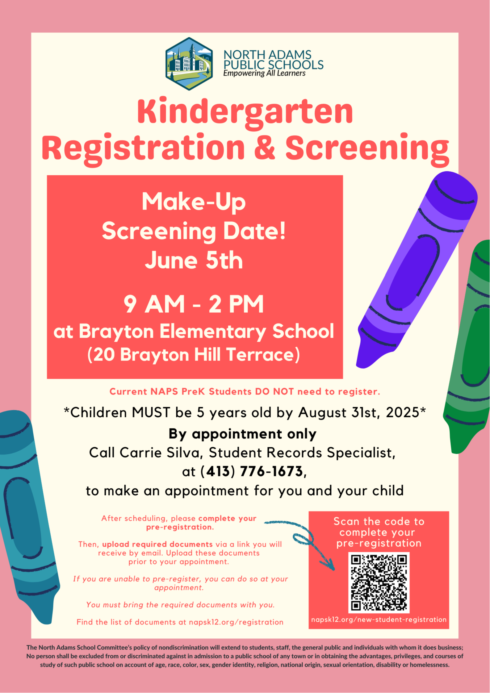 Kindergarten Screening Information