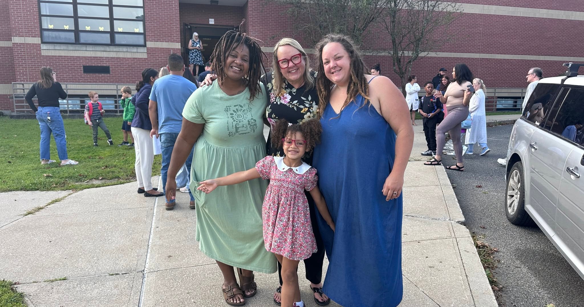 First Day of School Family Drop-off