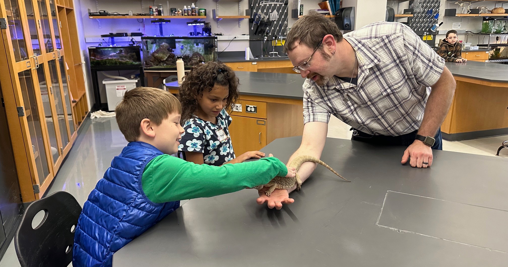 Students visiting STEM Labs at MCLA
