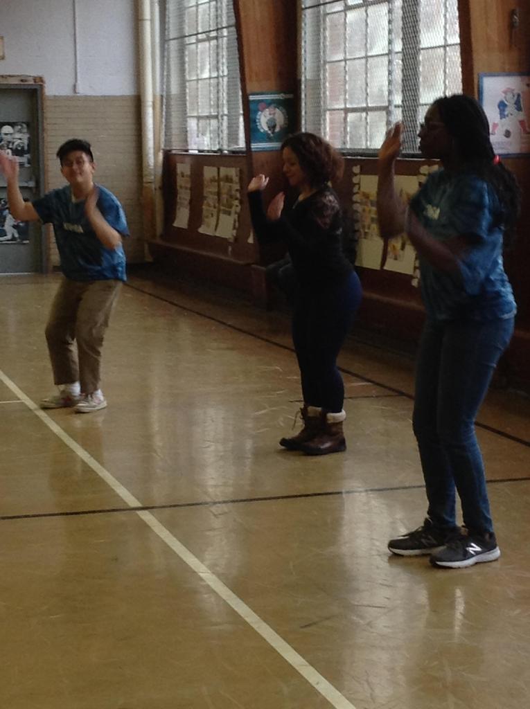 Grade 6 and the Sankofa Dance Team of Williams College 