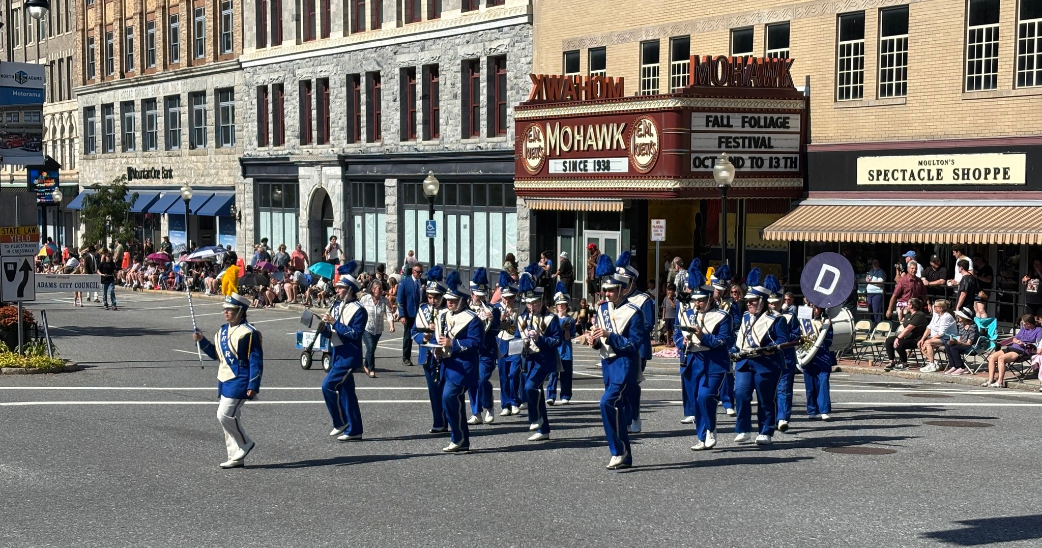 Marching band on Main St. North Adams
