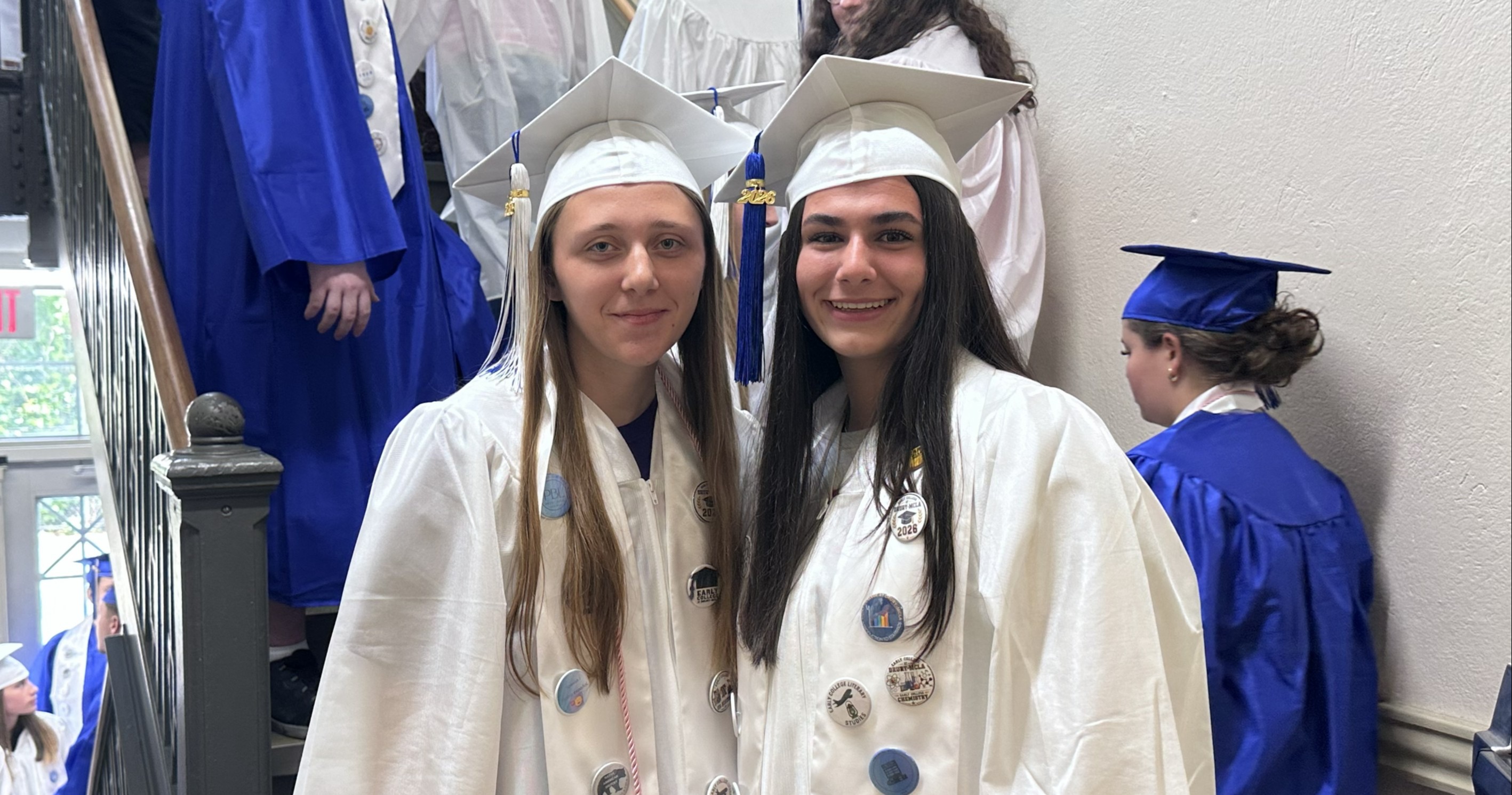 Drury Graduates walking the halls of Colegrove Park Elementary