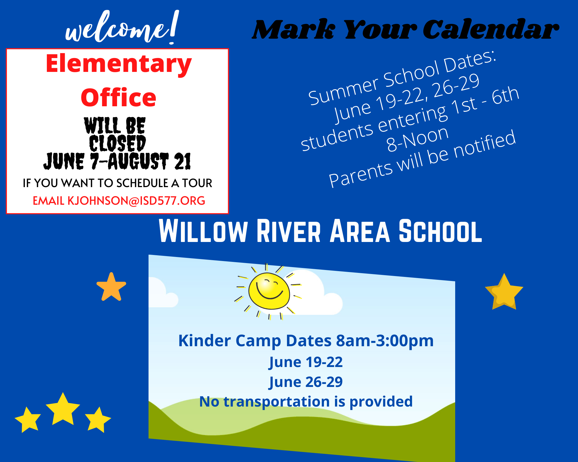 Elementary Home Page Willow River Area School ISD 577