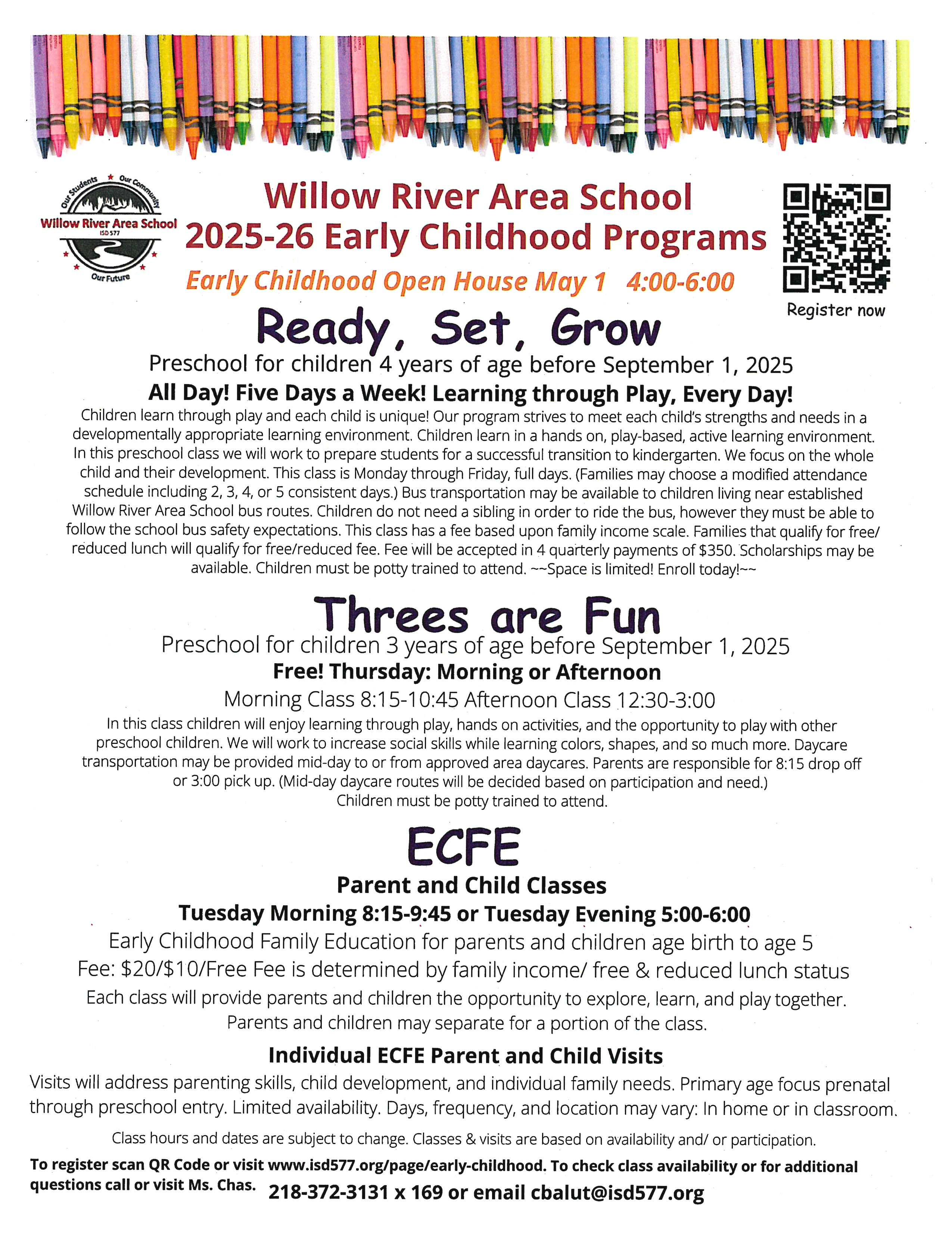 25/26 Early Childhood Programs