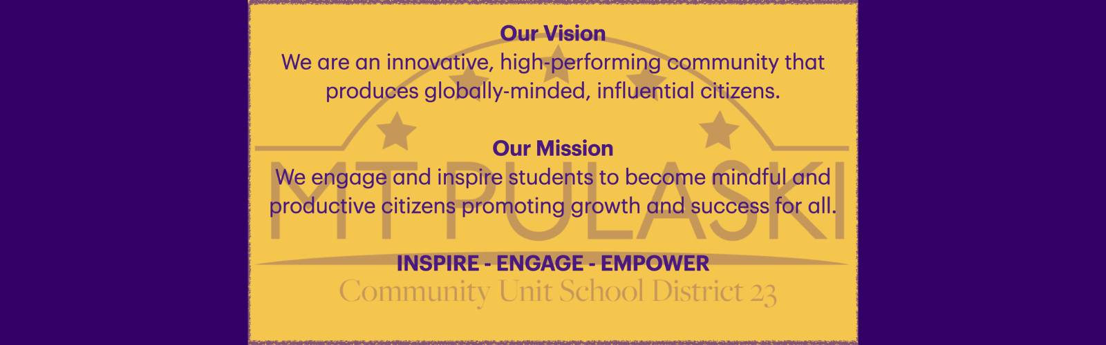 Mission and vision statement can be found on website