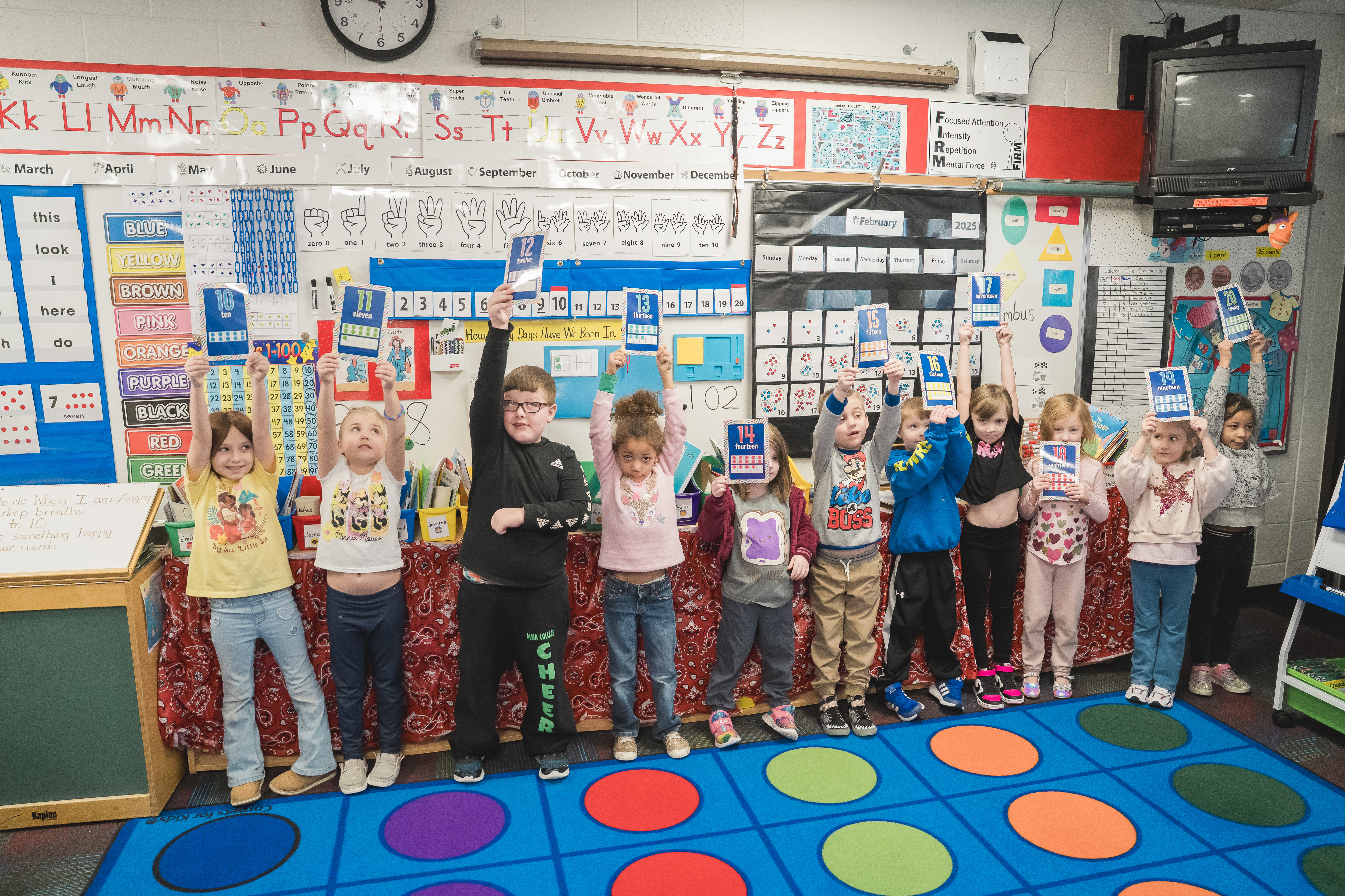 Students in a line