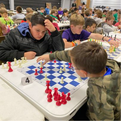 east pointe students playing chess