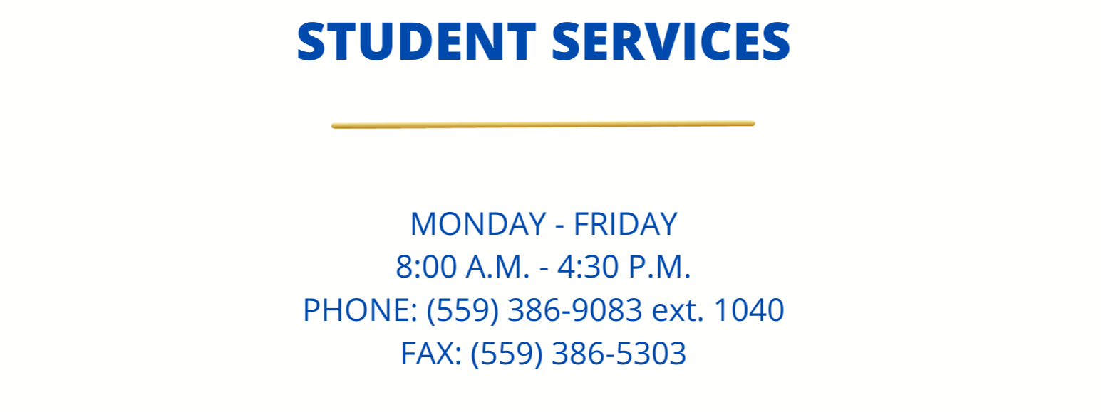 student services operating hours