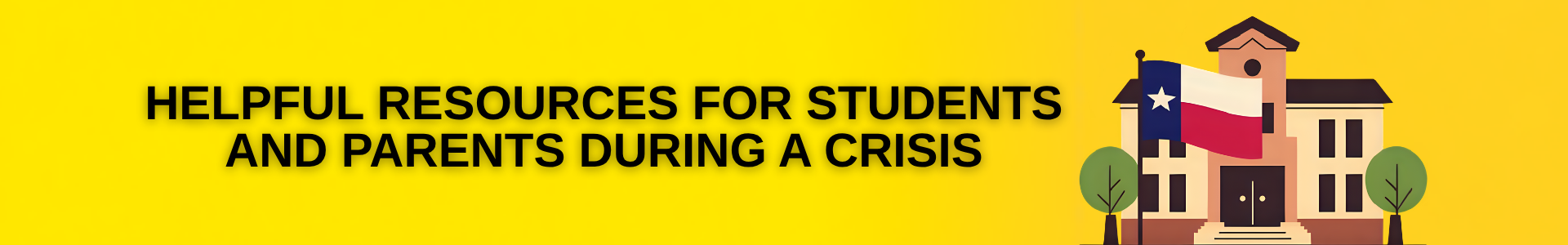 Crisis Resources Information and a banner