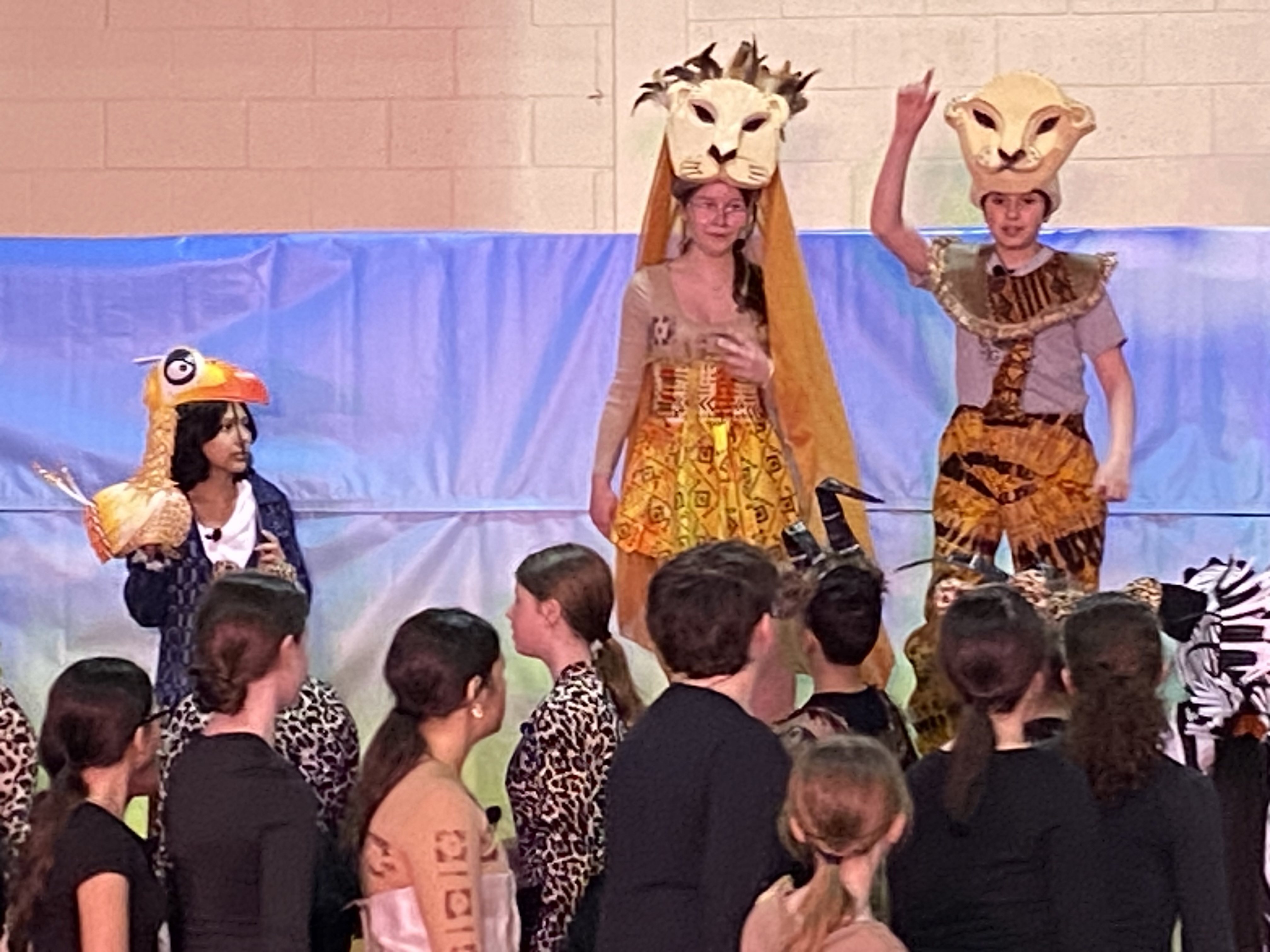 Middle School Students Performing "I just can't wait to be king"  from Disney's Lion King, Jr.