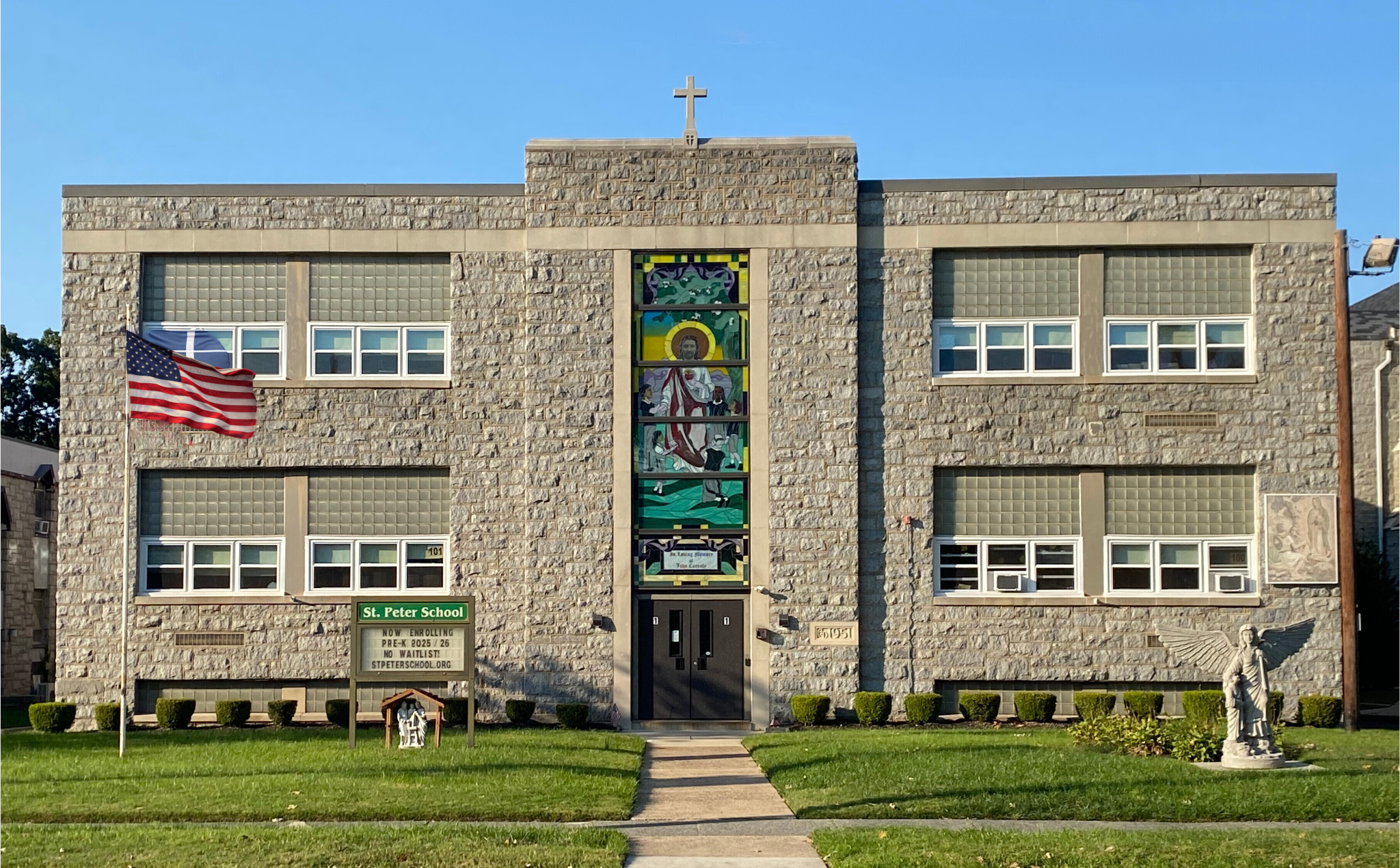 Front of St. Peter School 2024