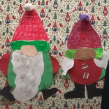 A construction paper gnome