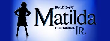 Matilda, Jr Logo on a blue background