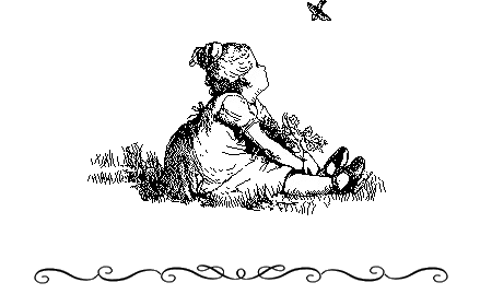 Image of a girl staring to a bird.