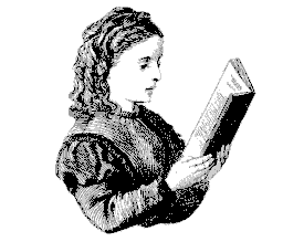 Image of a girl reading.