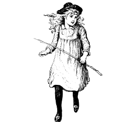 Image of a girl walking.