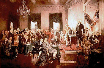 Image of the Signers of Constitution.