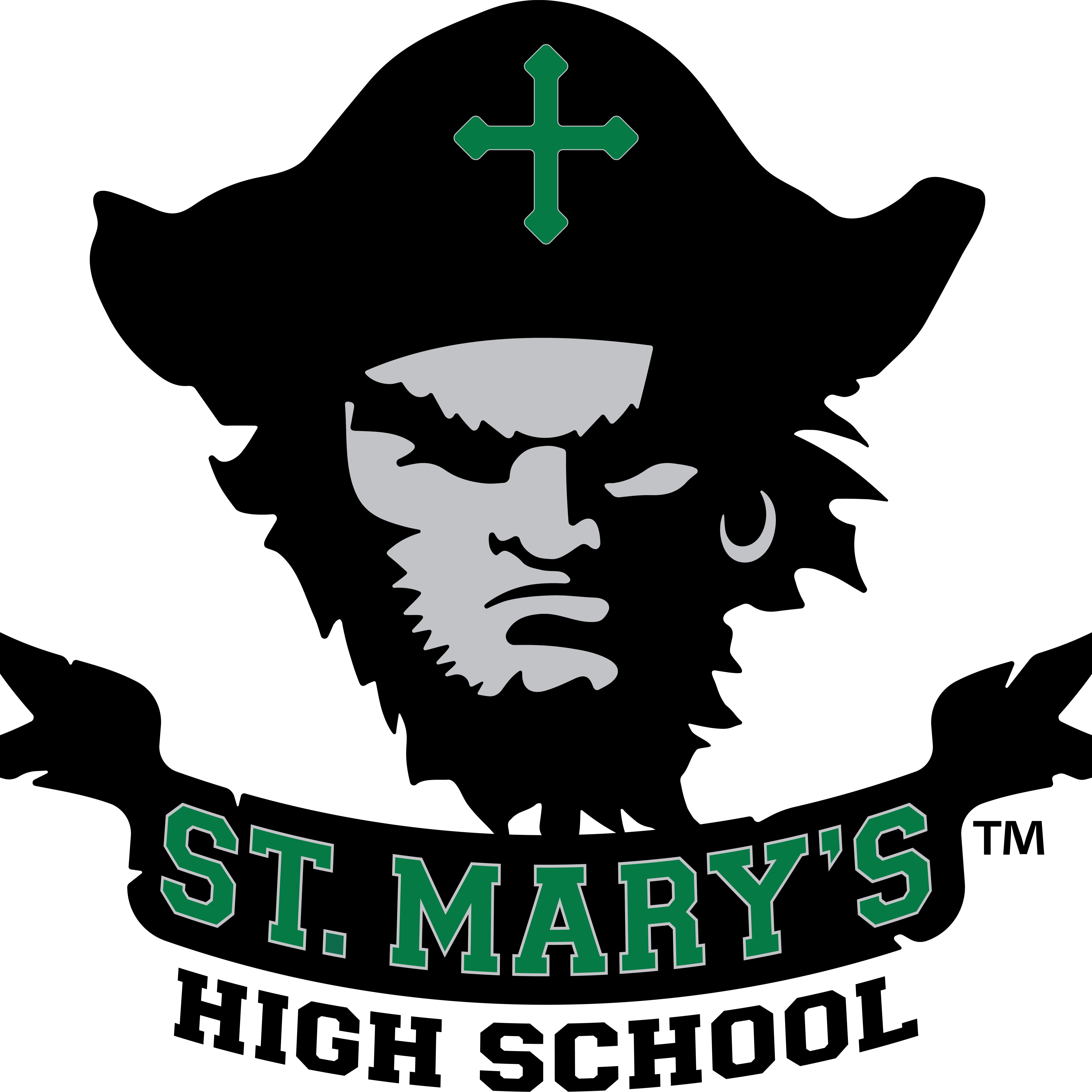 St. Mary's High School Rusty the Pirate mascot