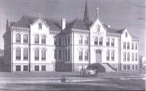 St. Mary's High School building in 1920