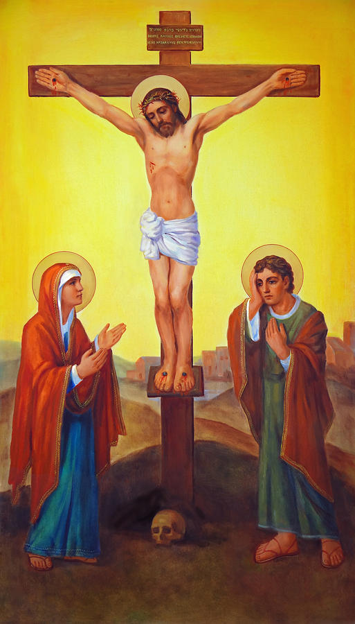 St. Mary's High School crucifixion of Jesus at Golgotha pic