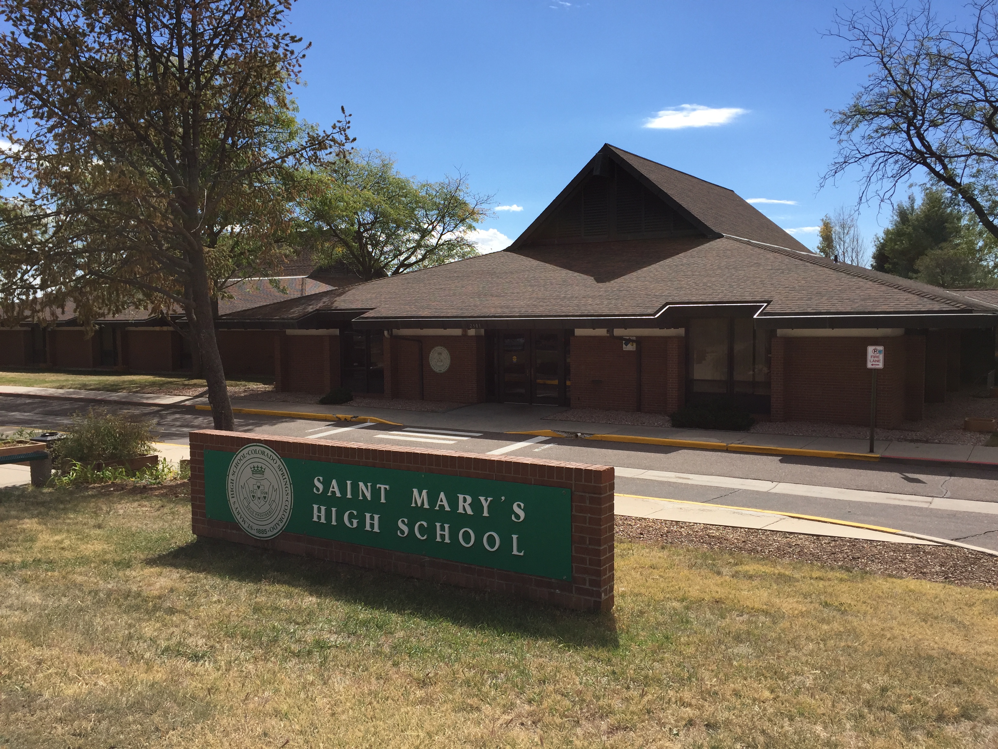 St Mary's High School, 2501 E Yampa St, Colorado Springs CO 80909 719-635-7540