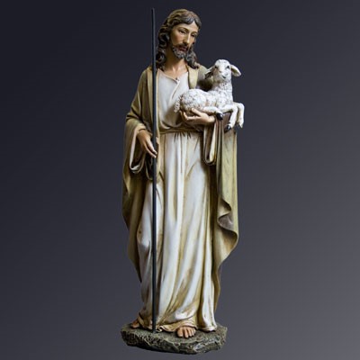 Jesus the Good Shepherd statue