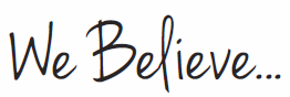 We believe...